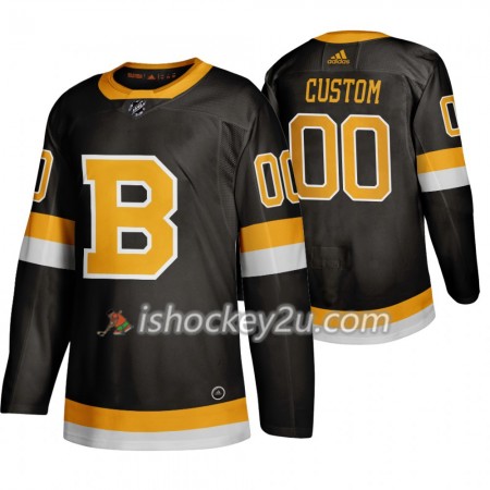 Mænd NHL Boston Bruins Trøje Tilpasset Adidas 2019-20 Sort Authentic